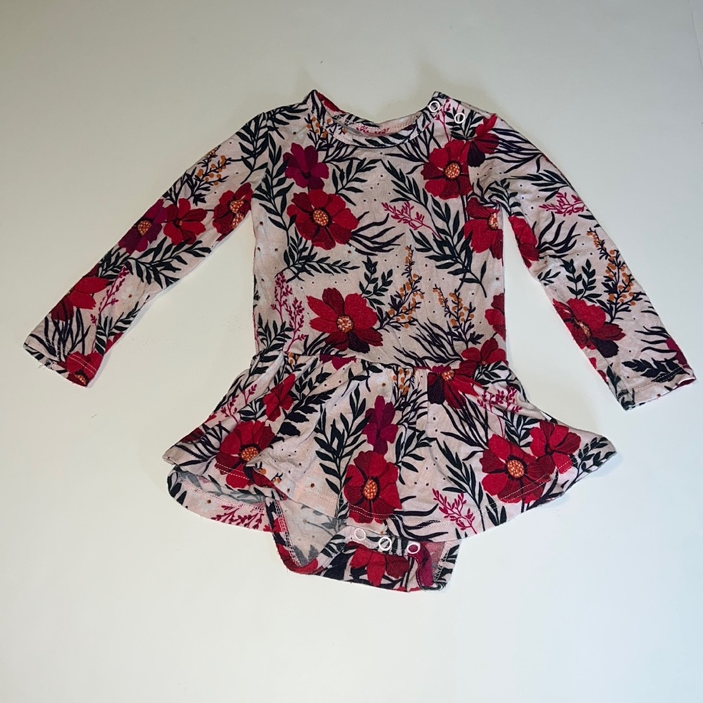 Posh Peanut Chloe Long Sleeve Twirl Bodysuit - 6-12 months